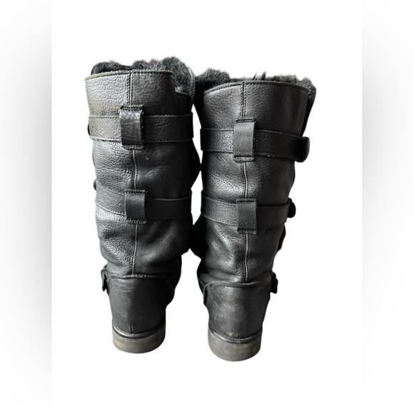 Steve Madden Faux Fur Combat Boots - Picture 6 of 7